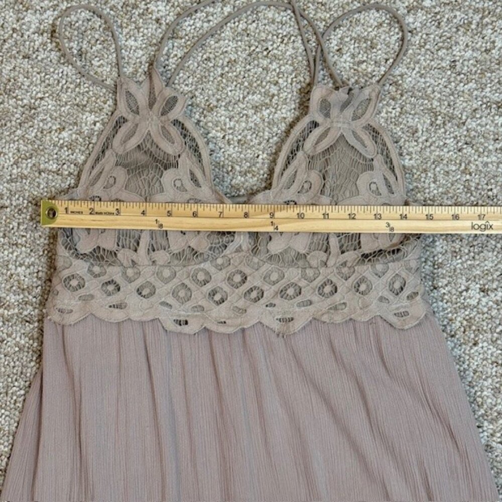 VINE & VALLEY Adella Maxi Slip Dress Size XL Stardust Lace Ruffle Boho Beach - Picture 6 of 11